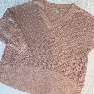 American Eagle Cable Knjt V-neck Sweater